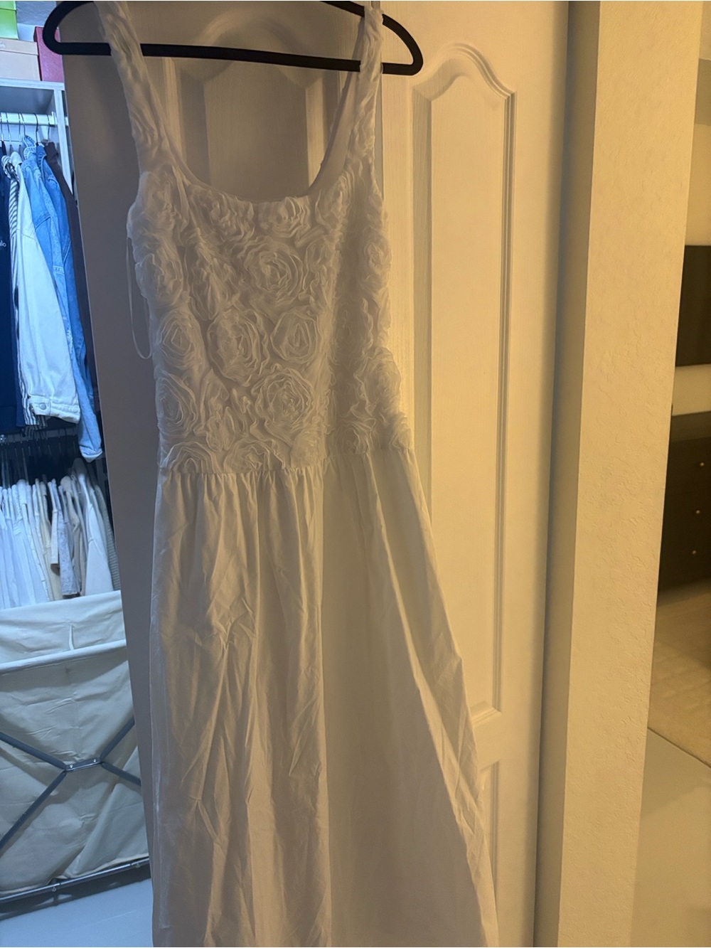 Show Me Your MUMU Rosette White Dress